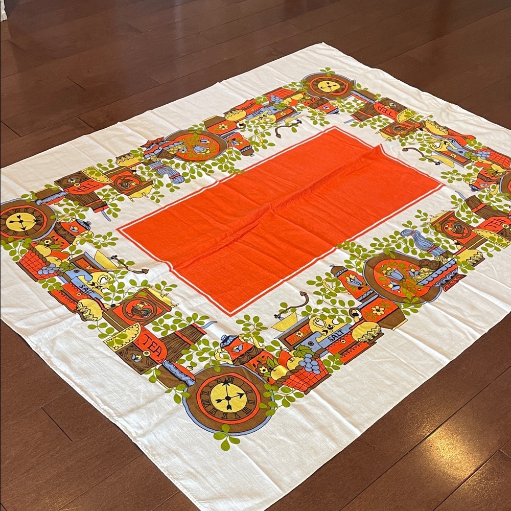 Vibrant Orange and White Home Bedding